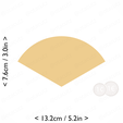 1-3_of_pie~3in-cm-inch-cookie.png Slice (1∕3) of Pie Cookie Cutter 3in / 7.6cm