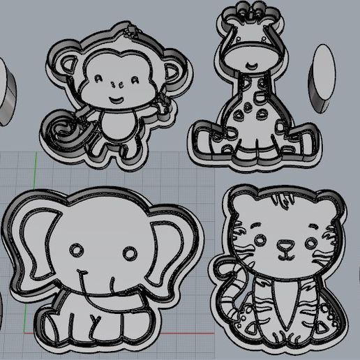 ELEPHANT. Cutter and Seal - 3D model önizlemesi