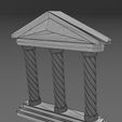 wf0.jpg Vintage pattern twisted pillars Parthenon relief alter 3D print model