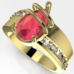 1.jpeg STL file Gold Graduation Ring・Model to download and 3D print