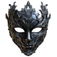 m.jpeg Gothic Ornate Metal Mask Masquerade