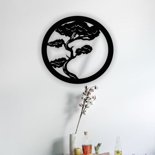 tree wall art 3D model