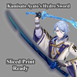 1.1.png Ayato's Hydro Sword -- Genshin Impact -- Sliced Print Ready