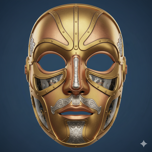 custom fit mask STL, breathable mask STL, AI mask STL, tribal mask STL, horror mask STL, android mask STL, split parts mask STL, mask template STL, armored mask STL, mask 3D model, post apocalyptic mask STL, decorative mask STL, engraved mask STL, haunted