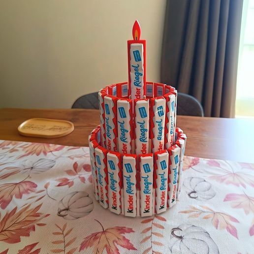 Kinderriegel Geschenk-Torte - Stecken statt kleben