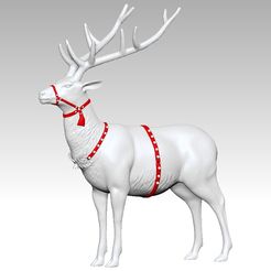 huou5.jpg STL file reindeer・Template to download and 3D print