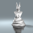 RealCLoth2.0_DemoScene.11.png Egyptian God : Anubis Bust Statue With Base and Without Tribal Art Decor