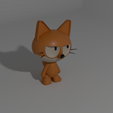 5.png Cute Fox figure 3D Printable