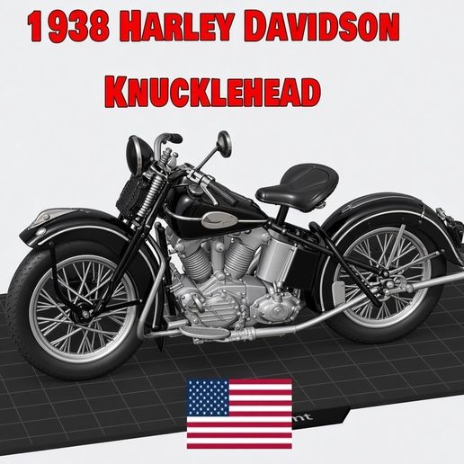 1938 Harley Davidson Knucklehead Motorcycle