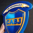 Boca-Juniors-cuadro-escudo-120-aniversario4.jpg Boca Juniors Club World Cup Coat of Arms - Wall Chart