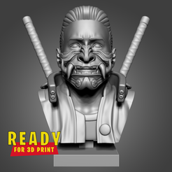 main-1.png Archivo STL Busto Samurai・Plan de impresión en 3D para descargar