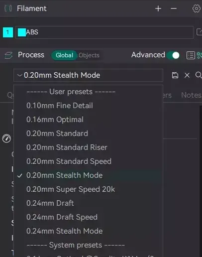screenshot-10.webp Creality K1/ K1 Max Orca Slicer - Perfiles de calidad y velocidad para boquilla 0.4 y 0.6