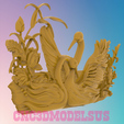 2.png Two Swans in love 3D MODEL STL FILE FOR CNC ROUTER LASER & 3D PRINTER