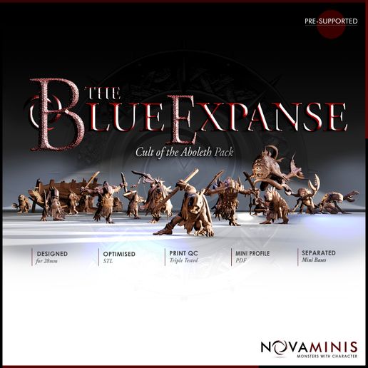 SQU-R18-Apr22STORE-x3.jpg 3D file The Blue Expanse: Cult of the Aboleth・3D print model to download, NovaMinis
