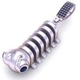 RENDAR-02.jpg Centipede Inspired Pendant with Diamond and Ruby Accents