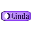Keyring name Linda.stl KEYCHAIN NAME LINDA