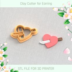 STL file BROKEN HEART CLAY CUTTER SET 💜・3D printing model to download・Cults