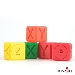 LUKEeaD Free STL file Calibration fidget cube・3D printable model to download