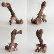 Femur.png Voronoi Bone - cell phone holder - Femur