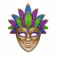 1000071103.jpg AI Mardi Gras Mask Festival Decorative 3D Model