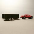 IMG_20230611_235058.jpg Hotwheels/Matchbox/Greenlight 1/64  LANDSCAPE/DUMP TRAILER Heavy duty transportation trailer, box trailer