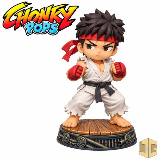 Chonky inspired by Ryu from Street Fighter 2 – STL