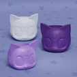 all_onecolor.png Sailor Moon Cats Luna Artemis Diana Planters Pack Print in Place