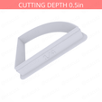 1-4_Of_Pie~2.25in-cookiecutter-only2.png Slice (1∕4) of Pie Cookie Cutter 2.25in / 5.7cm