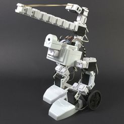 edi-1.jpg Free STL file EDI Mech Warrior Elastic Band Shooting Roobt with EZ-Bits・3D print design to download