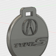 Acura-type-s-1.png Pendant porte clé Acura Type S / Acura Type S Key ring ornament