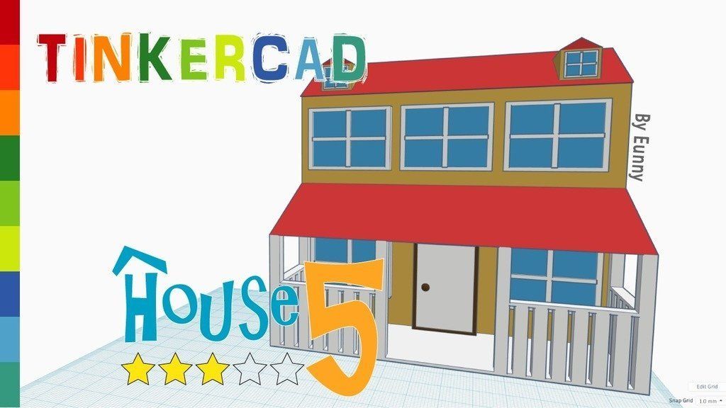 Download free STL file House 5 _Level 3 with Tinkercad • 3D print model