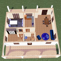 CA5 00.JPG Скачать файл House 5 • Проект для 3D-принтера, soniahidalgoz