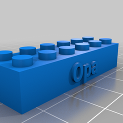 e5063d56-d5f8-4731-b703-b7bd05b7b06a.png 3D-Datei LEGO kompatible Textbausteine Opa kostenlos・Vorlage für den 3D-Druck zum herunterladen