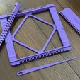 IMG_2066.jpeg Pocket Loom Weaving Kit 4"x4" 8-dent