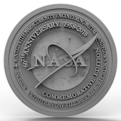 Nasa-Anniversary.png Archivo STL de modelo 3D para fresadora/láser CNC e impresora 3D Aniversario de la Nasa