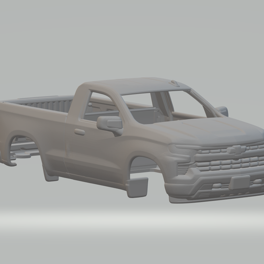 🚙 chevrolet silverado・ STL File for 3D printing・Cults