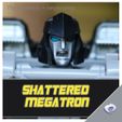 — as MEGATRON © Cabeça de Megatron estilhaçada