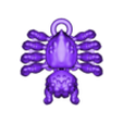 Jmp_spider_keychain_eyes.stl Articulated Jumping Spider Keychain Version