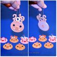 2019pig-3D01d.jpg 2019 HAPPY CHINESE NEW YEAR-YEAR OF The Pig Keychain