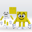 Save-the-shapes-cube0.png Save the shapes 2 Monster 3D Model STL MultiParts No Support Fanart Pack