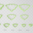 Capture1.png Flower Leaf 1 Clay Cutter - STL Digital File Download- 14 sizes and 2 Cutter Versions, Earrings, Brooch, Pendant, Hair barrette