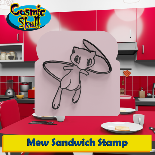 Mew Sandwich Stamp 3D model