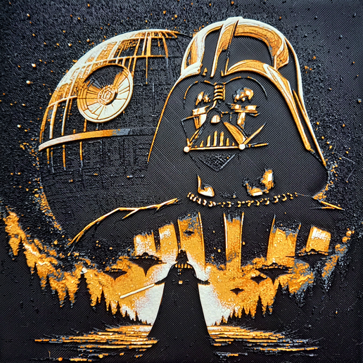 ⭐ Darth Vader Death Star Star Wars・ STL File for 3D