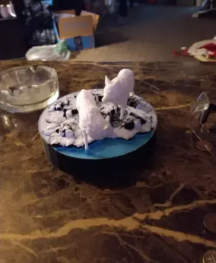 Wolf Statue 3D model