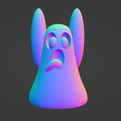 1.png STL file GHOST WOHOOO GHOST FUNNY・3D printing idea to download