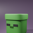 Maceta-Zombie.png Pack of Minecraft inspired flowerpots