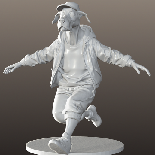 💨 Figure Dash Flux (Greyhound) - Flownimal Figure・ STL File for 3D ...