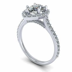 1.jpg Archivo STL Anillo de diamantes R2・Objeto imprimible en 3D para descargar