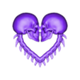 skull love.obj skull love pentant