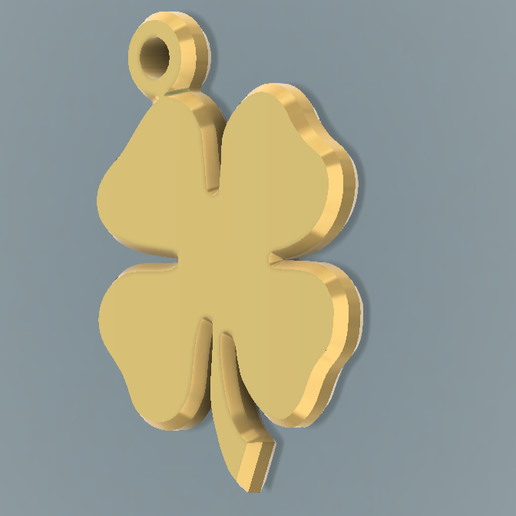 Four-Leaf Clover Christmas Ornament & Lucky Charm Pendant